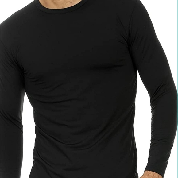 THERMAJOHNS NWOT Men's stretchy Thermal set, XL black, top and bottoms - Picture 3 of 3